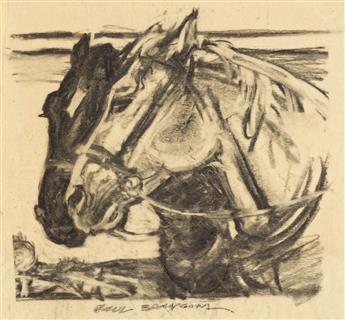 PAUL BRANSOM (1885-1979) Two Horses.